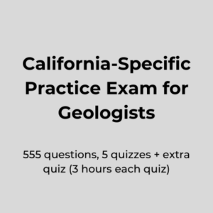 Heal Curar California-Specific Practice Exam for Geologists